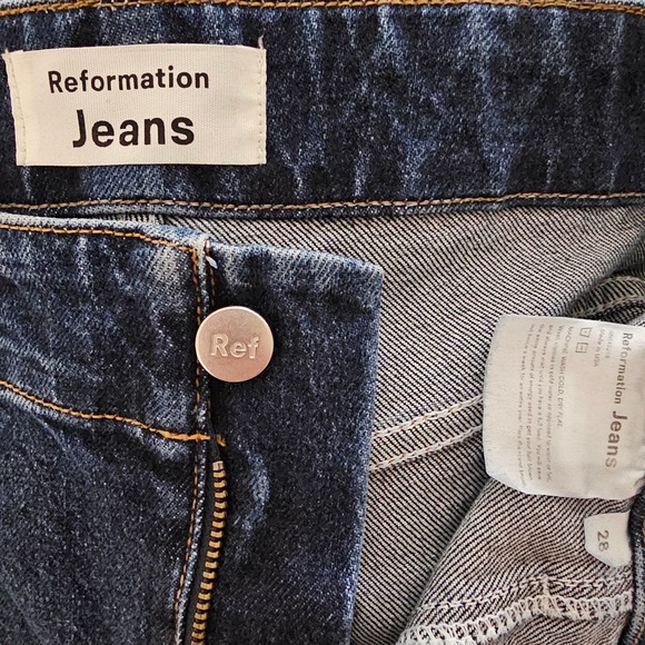 REFORMATION Women's Amie Seamed High Rise Skinny Jeans Sz 28 - Picture 7 of 15